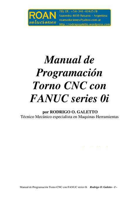 ejemplos programacion torno cnc fanuc pdf|FANUC cnc manual.